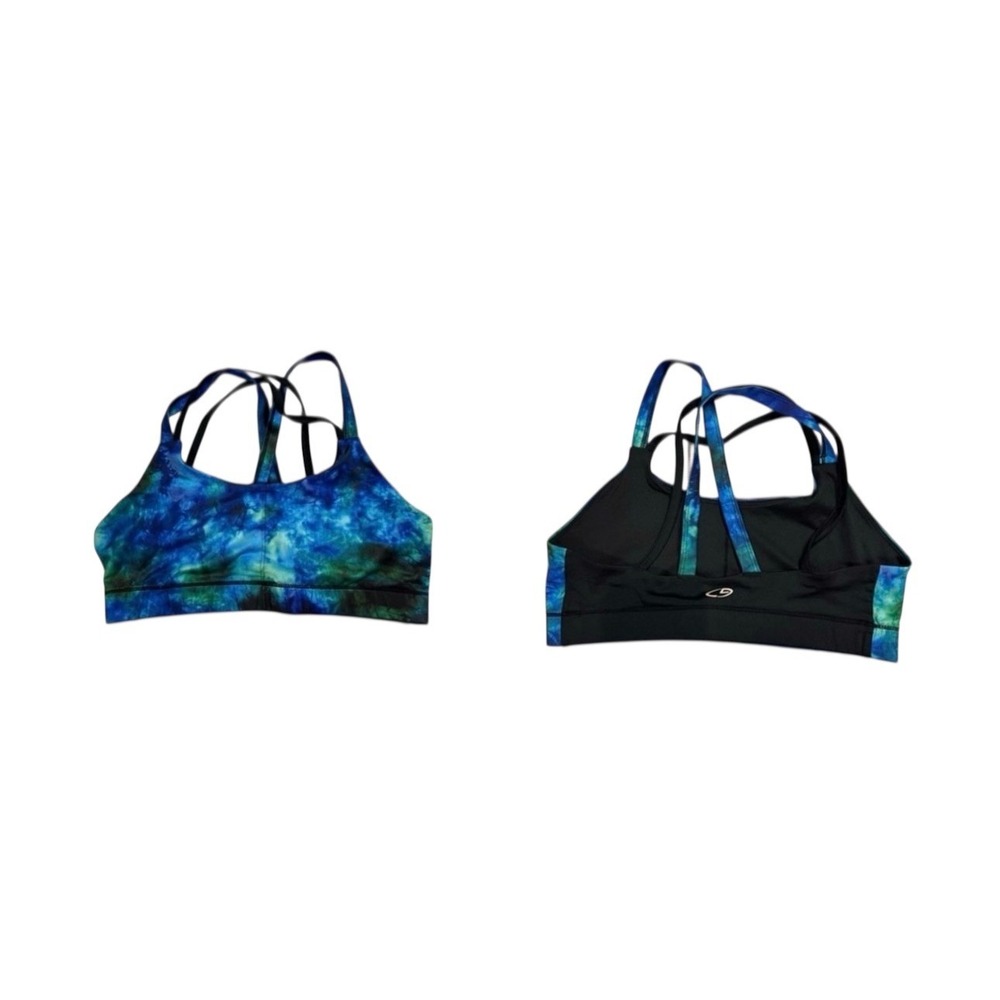 Champion Tie-Dye Blue and Green Sports Bra